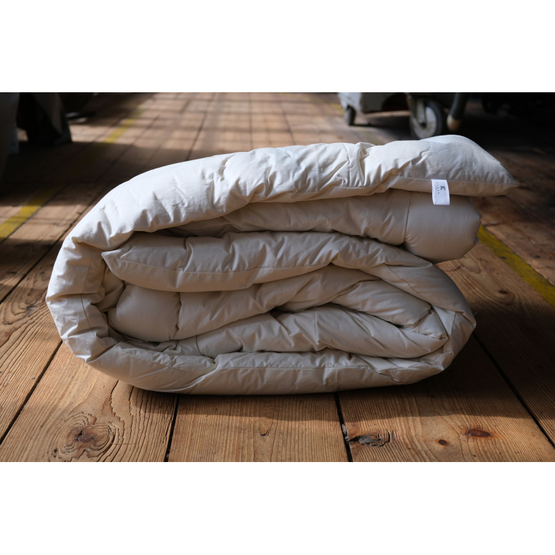 Wool quilted blanket