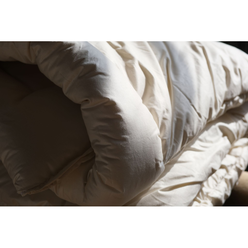 Wool quilted blanket