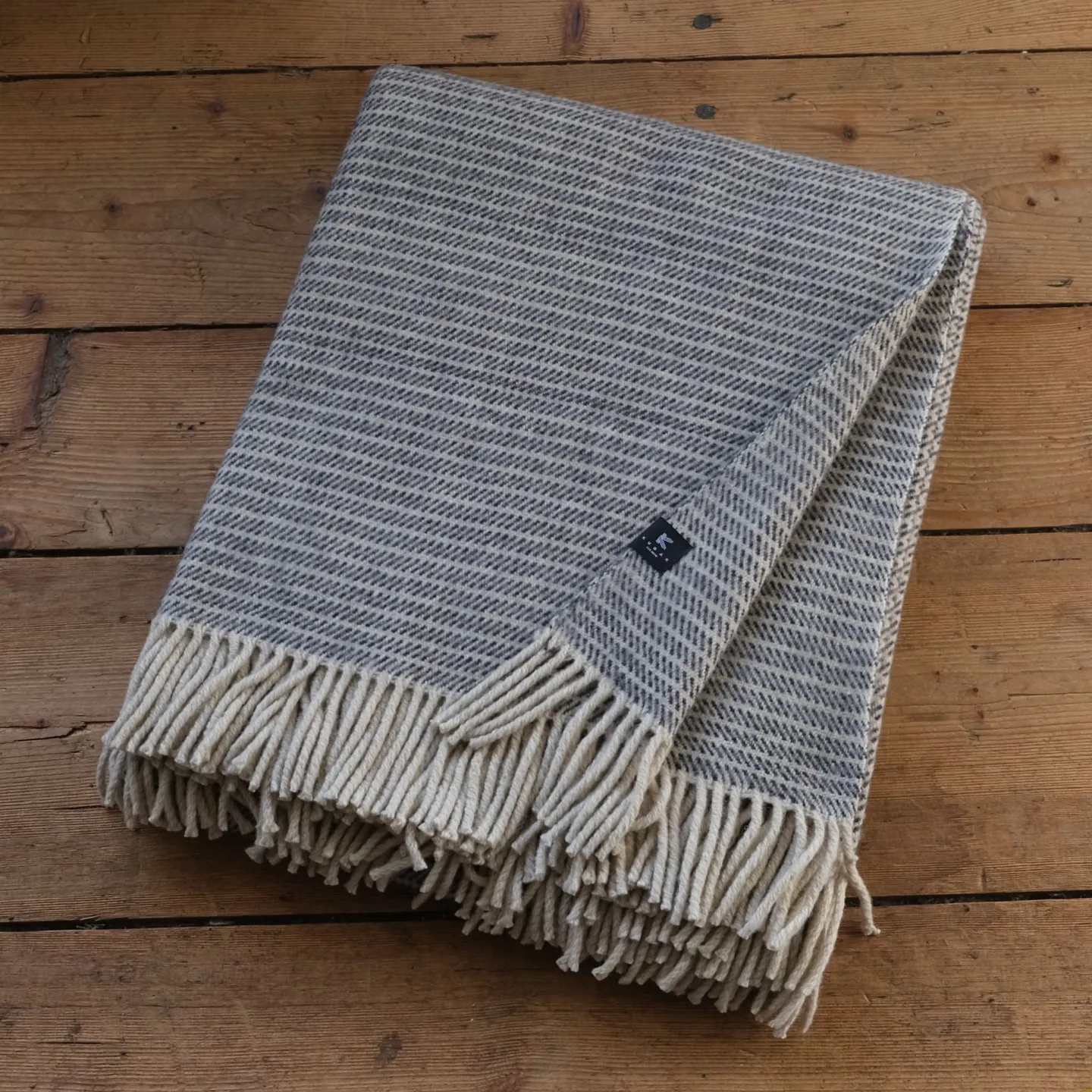 Large gray striped
