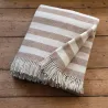Large beige striped
