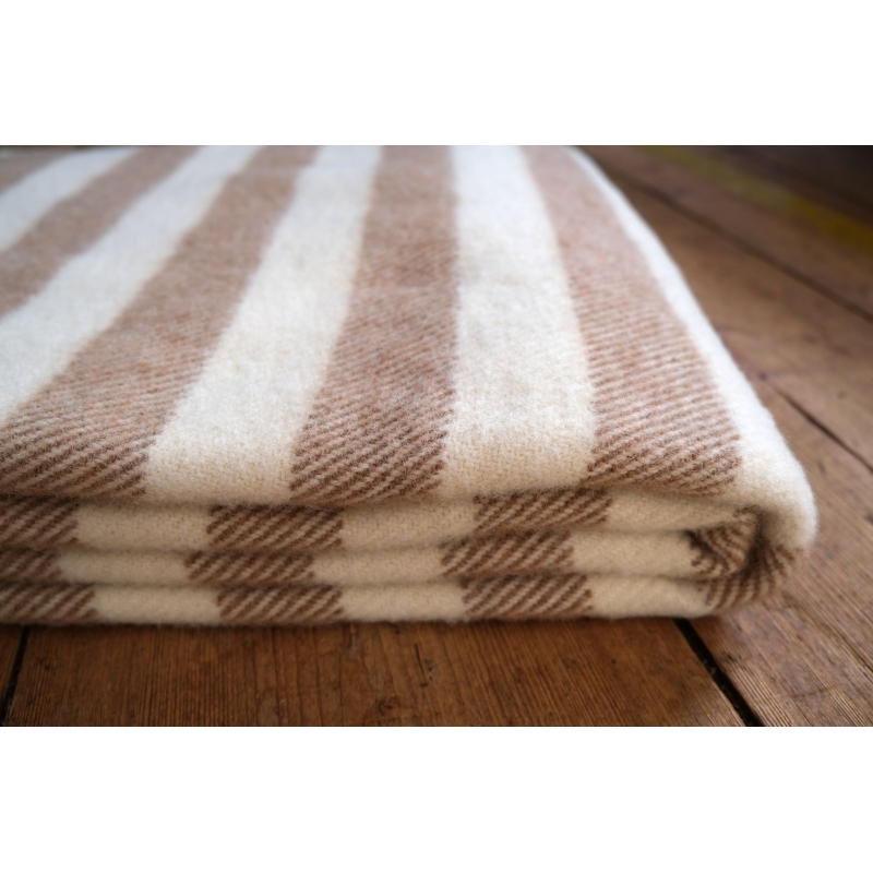 Large beige striped