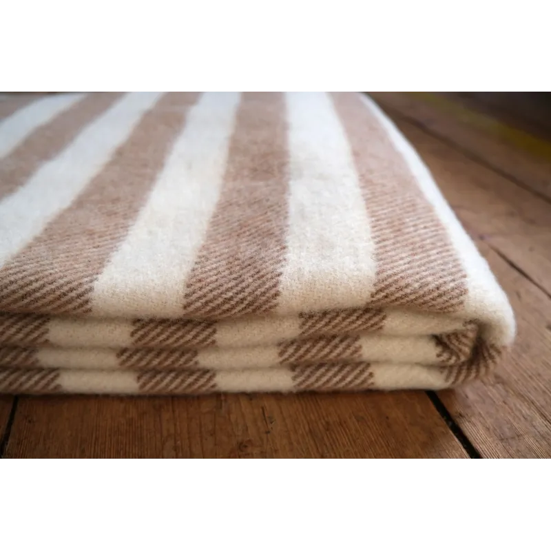 Large beige striped