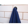 Serviette de bain en lin bleu