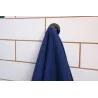 Toalla de lino azul