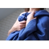 Blue linen towel