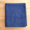 Serviette de bain en lin bleu