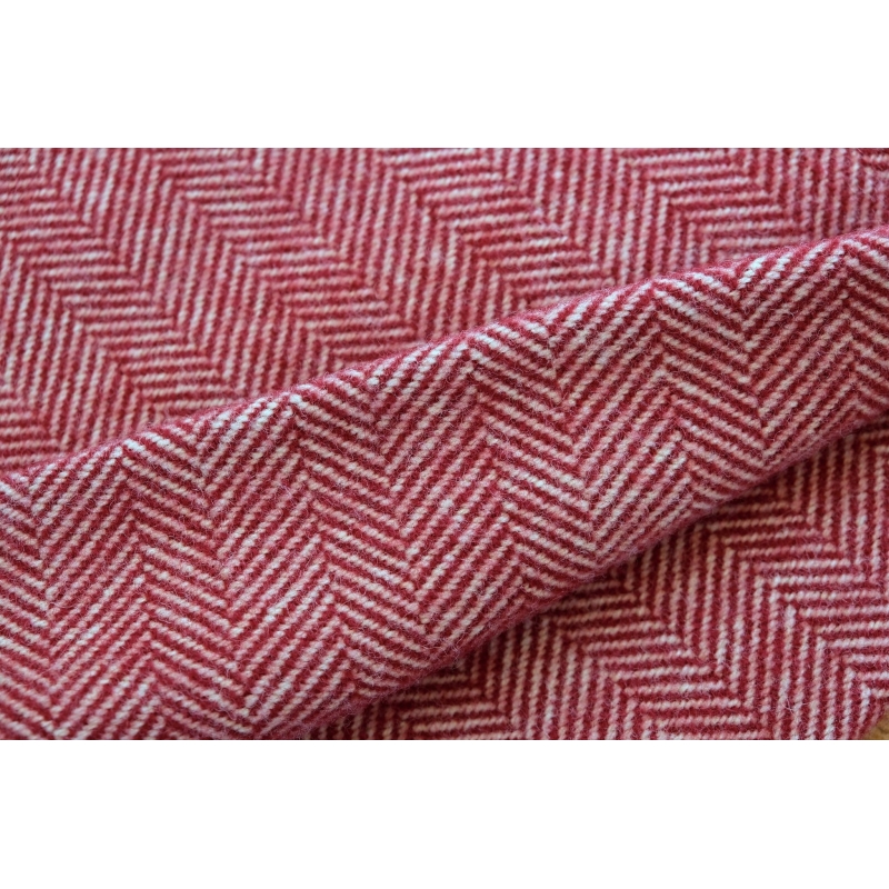 Couverture en laine bourguignonne - chevrons