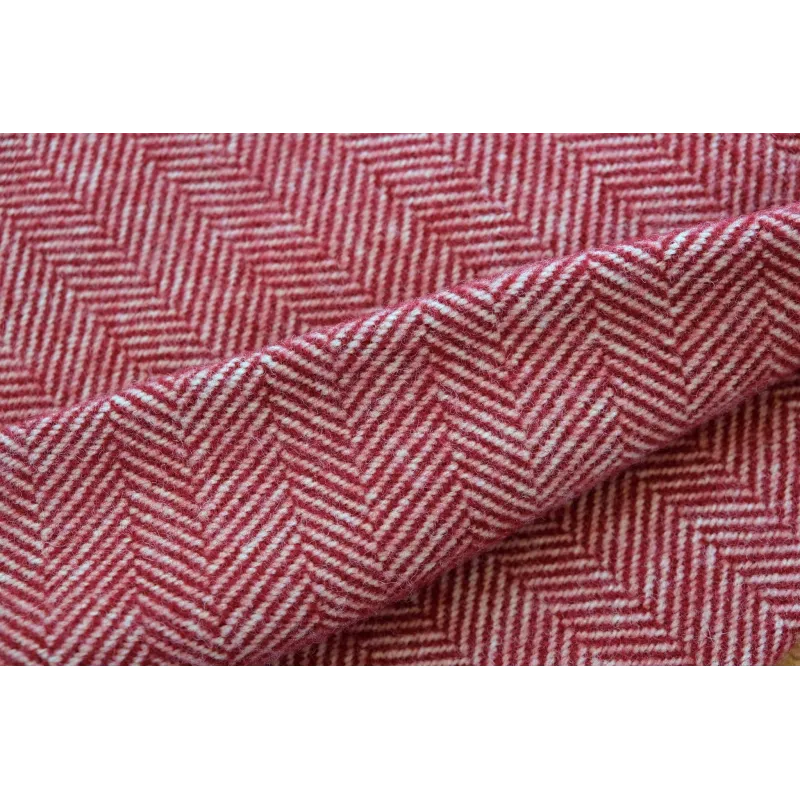 Couverture en laine bourguignonne - chevrons