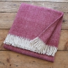 Couverture en laine bourguignonne - chevrons