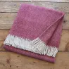 Couverture en laine bourguignonne - chevrons