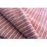 Grande couverture en laine à rayures rouges