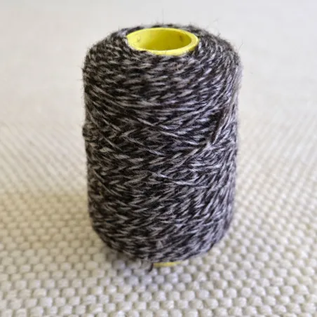Zbytková 100% vlněná příze šedorná melanž 300tex/2x