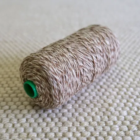 Zbytková 100% vlněná příze – běžová přírodní (125tex/2x)