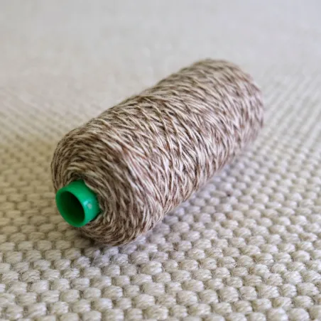 Zbytková 100% vlněná příze – běžová světlá (200tex/2x)