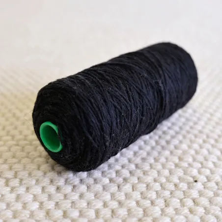 Zbytková 100% vlněná příze – tmavomodrá -černá(100tex/4x)