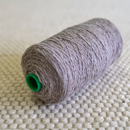 Zbytková 100% vlněná příze – běžová melanž (125tex/2x)